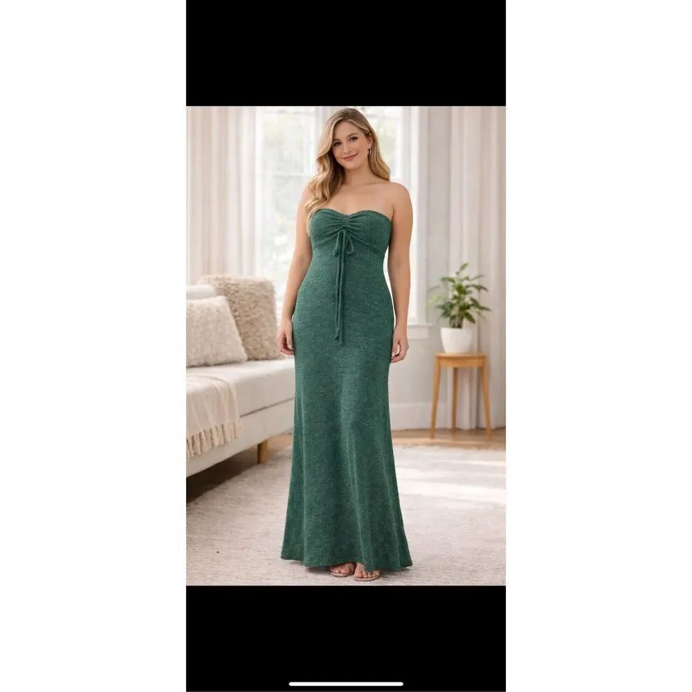 Wild Fable Strapless Shimmer Maxi Dress – Size Small – New With Tags